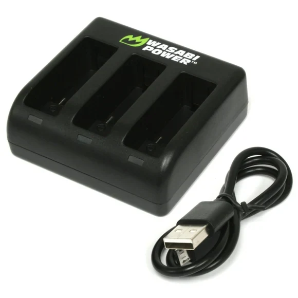 Wasabi Power Triple Battery Charger for HERO5–HERO8 Black product image